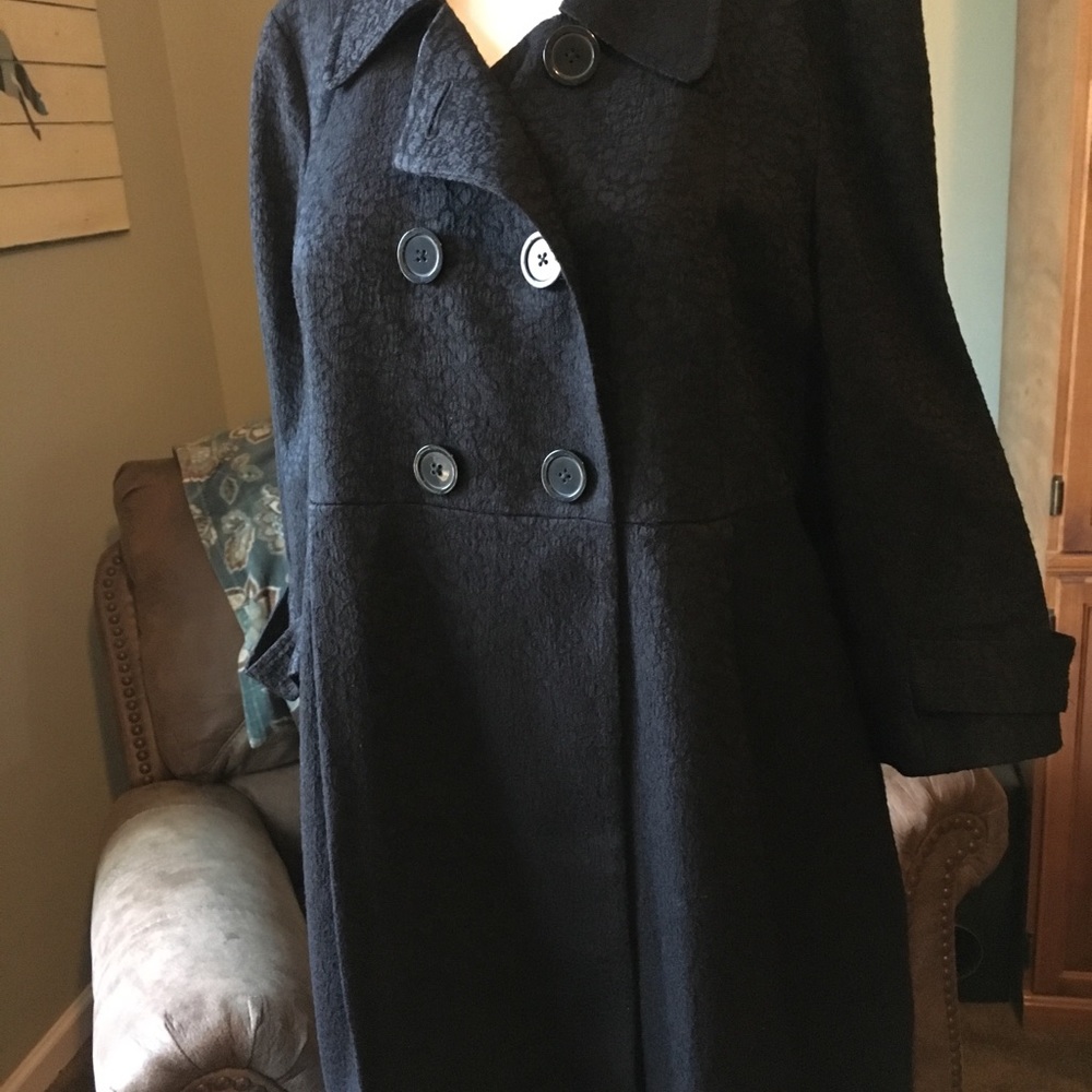 ((SOLD)) Yves Jacquard Dress Matching Overcoat